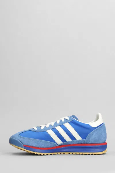 Adidas Originals Sl 72 Rs Shell And Suede Sneakers In Blue