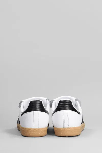 Adidas Originals Samba Lt Leather Low-top Sneakers In White