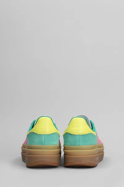 Adidas Originals Suede Upper Sneakers With Contrast Heel Tab In Green