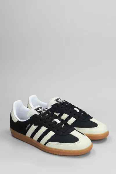 Adidas Originals Samba Og Leather And Suede Sneakers In Black