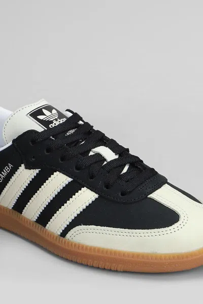 Adidas Originals Samba Og Leather And Suede Sneakers In Black