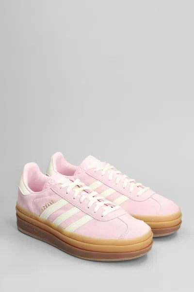 Adidas Originals Womens Adidas Gazelle Bold Suede Low-top Trainers In Pink