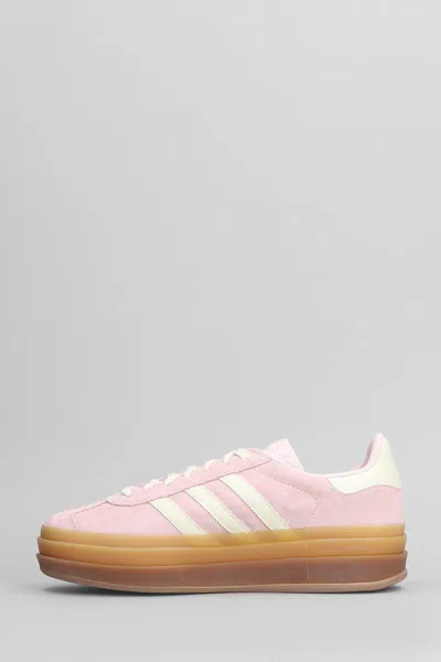 Adidas Originals Womens Adidas Gazelle Bold Suede Low-top Trainers In Pink