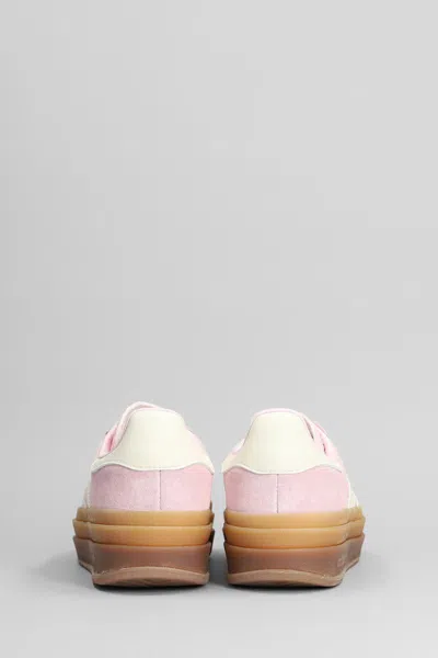Adidas Originals Womens Adidas Gazelle Bold Suede Low-top Trainers In Pink