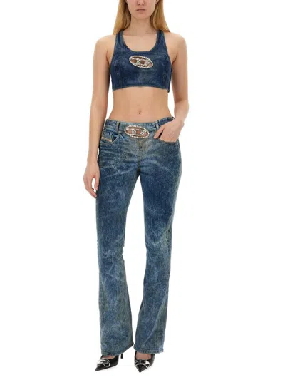 Diesel Women "1969 D-ebbey-fse" Jeans In Navy