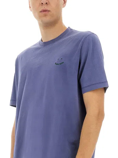 Shop Ps By Paul Smith Ps Paul Smith Happy T-shirt In Blue