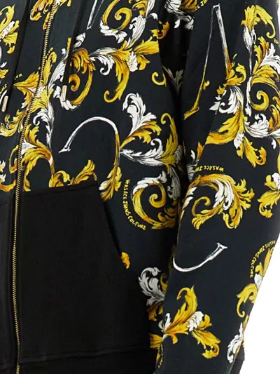 Shop Versace Jeans Couture Hoodie In Black