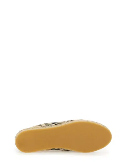 Burberry Canvas Check Pattern Espadrilles With Round Toe In Multicolour