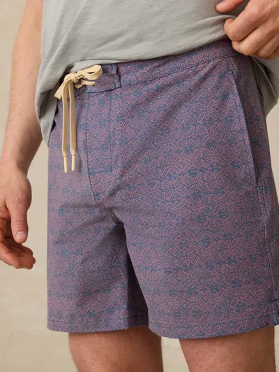 Faherty Biarritz Boardshort In Dusk Rose Medallion