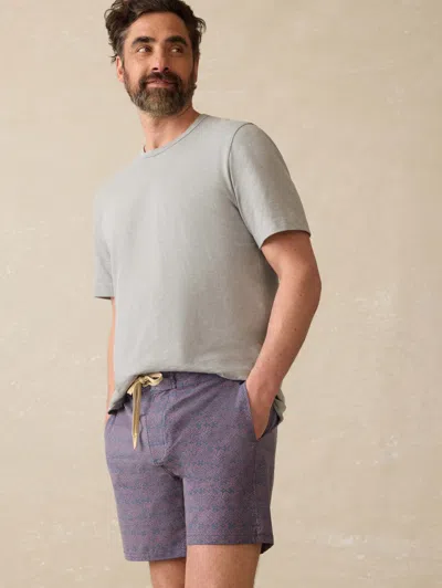 Faherty Biarritz Boardshort In Dusk Rose Medallion