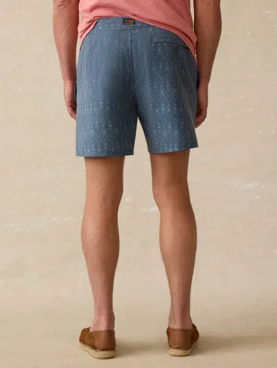 Faherty Biarritz Boardshort In Atlantic Waves Ikat
