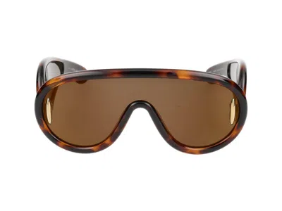 Loewe Lw40108i Anagram 52g Havana Sunglasses In Brown