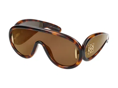 Loewe Lw40108i Anagram 52g Havana Sunglasses In Brown