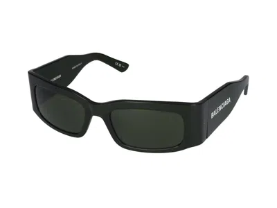 Balenciaga Grey Rectangular Ladies Sunglasses Bb0096s 001 51 In Green Green Green Green