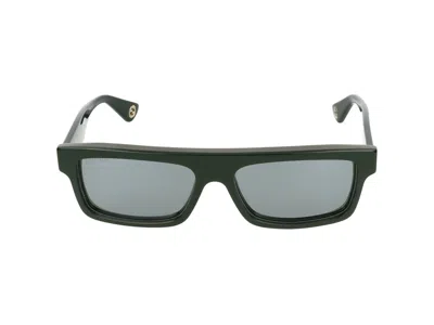 Gucci Sunglasses In Green Green Silver