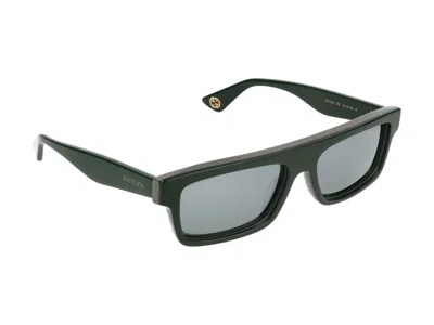 Gucci Sunglasses In Green Green Silver