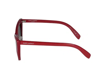 Saint Laurent Eyewear Jerry Cat In Red Red Grey