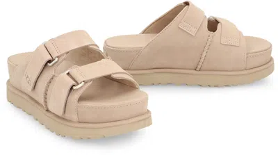 Ugg Women's Goldenstar Hi Slide Double Strap Platform Sandals In Sand