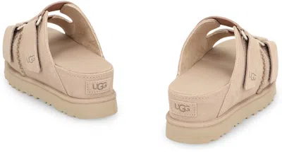 Ugg Women's Goldenstar Hi Slide Double Strap Platform Sandals In Sand