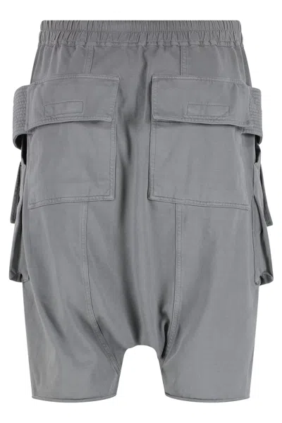 Drkshdw Cotton Bermuda Shorts In Grey