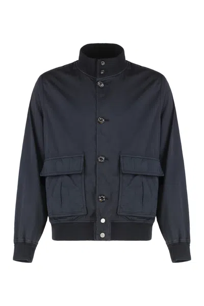 Valstar Pocket-detail Unlined Bomber Jacket In Blue