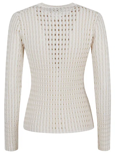 Simkhai Gracen Knitted Cardigan In Sand Multi
