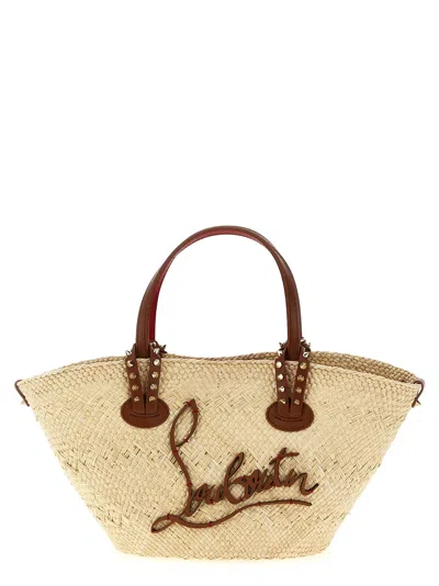 Christian Louboutin Cabata Basket Bag Mini In Beige