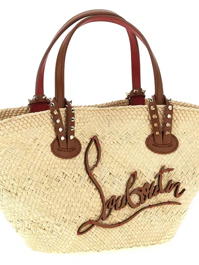 Christian Louboutin Cabata Basket Bag Mini In Beige