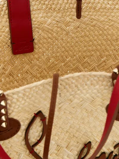 Christian Louboutin Cabata Basket Bag Mini In Beige