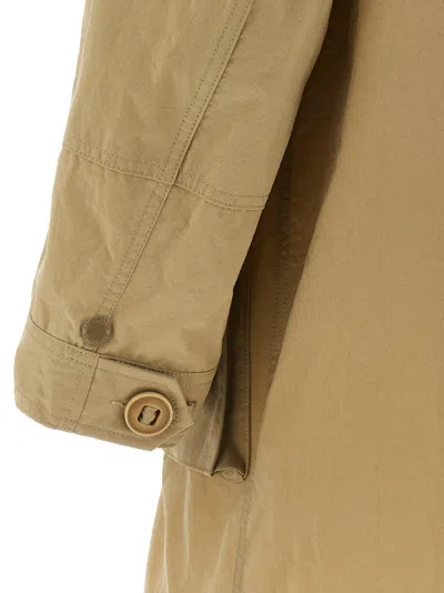 Junya Watanabe X C.p. Company Trenchcoat Mit Kapuze In Beige