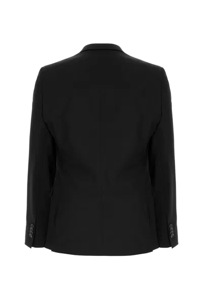 Corneliani Black Stretch Wool Suit In Nero