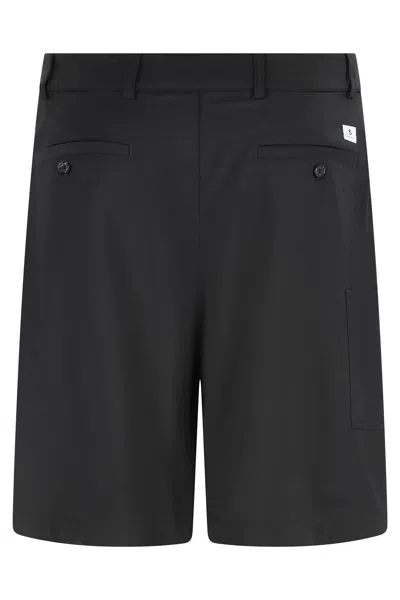 Department Five Techno Fabric Bermuda-shorts In Black