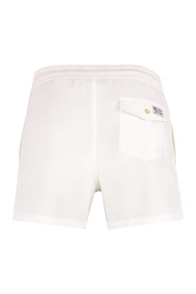 Polo Ralph Lauren Short En Velours Côtelé In White