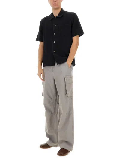 Our Legacy Black Boucle Box Shirt In Black