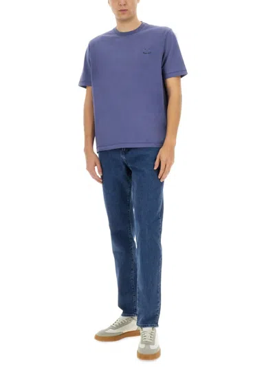 Ps By Paul Smith Ps Paul Smith Organic Cotton T-shirt In Blue