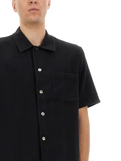 Our Legacy Black Boucle Box Shirt In Black
