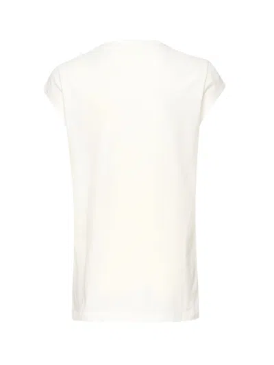 Pinko Queen Of The Road Biker Print T-shirt In Beige