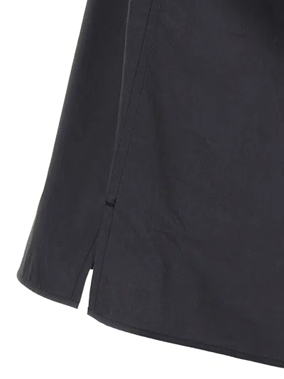 Lemaire 'utility' Shirt With Chest Pockets And Straight Hem In Gray
