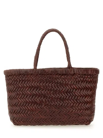 Dragon Diffusion Flat Gora Mini Tote Bag In Brown