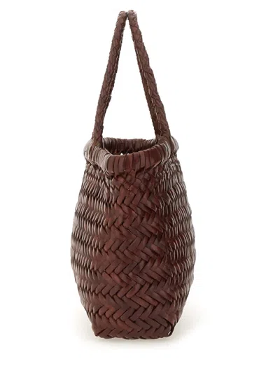 Dragon Diffusion Flat Gora Mini Tote Bag In Brown
