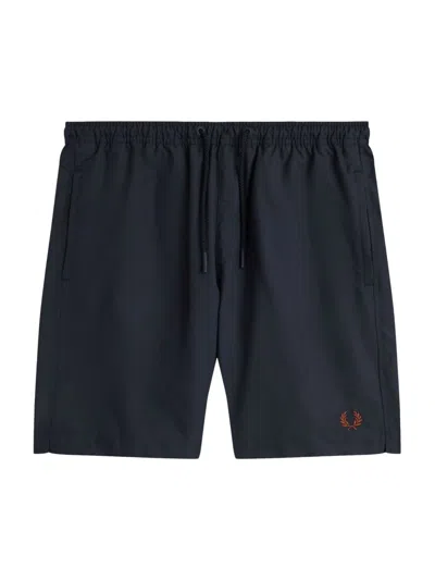 Fred Perry Boxer Swimsuit In Blue
