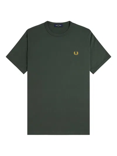 Fred Perry Mens Ringer T-shirt In Green