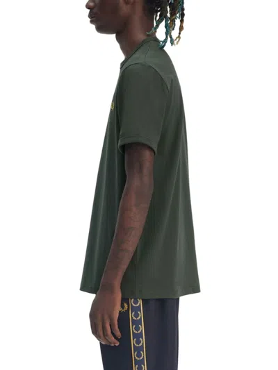 Fred Perry Mens Ringer T-shirt In Green