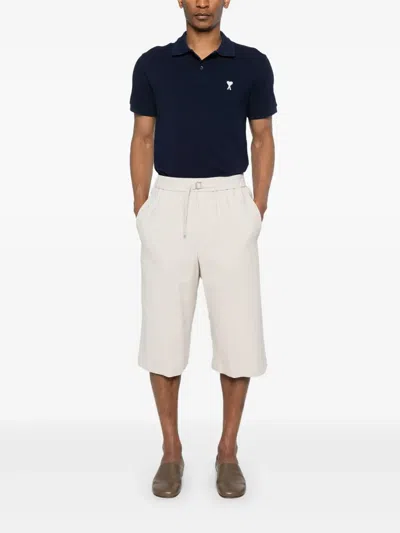 Ami Alexandre Mattiussi Ami Paris Shorts In Neutrals