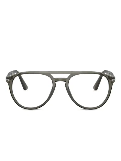 Persol Pilot-frame Glasses In Grey
