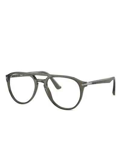 Persol Pilot-frame Glasses In Grey
