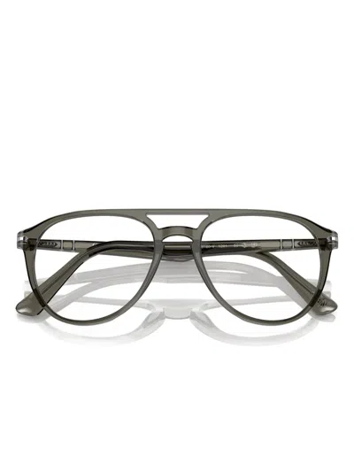 Persol Pilot-frame Glasses In Grey