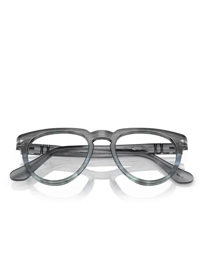 Persol Pantos-frame Glasses In Grey