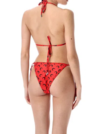 Marine Serre Moon Bikini Set In Red