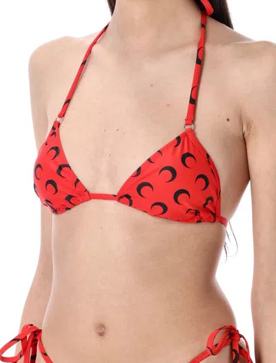 Marine Serre Moon Bikini Set In Red